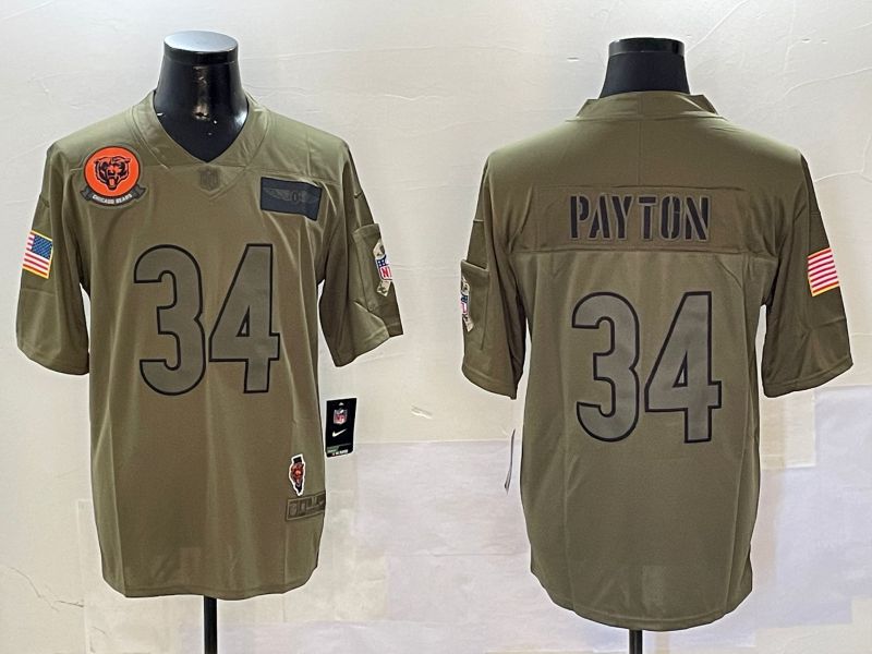 Men Chicago Bears #34 Payton Green 2024 Nike Limited NFL Jersey style 01081->chicago bears->NFL Jersey
